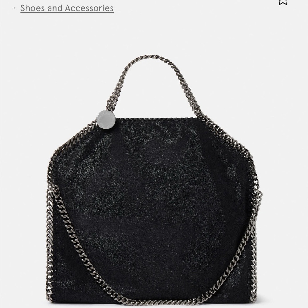Black Chain-Trimmed Women's Bag